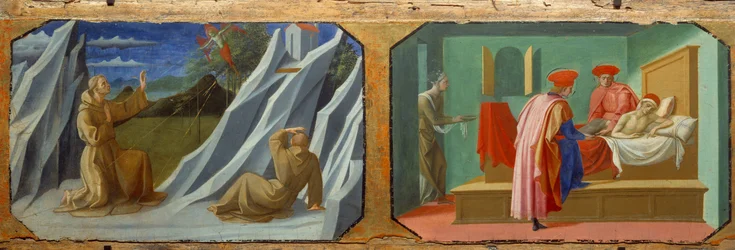 Saint Francois of Assisi Receiving Stigmas, Saint Cosimo and Saint Damien Caring for a Sick
