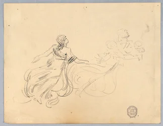 Sketch of Two Female Figures