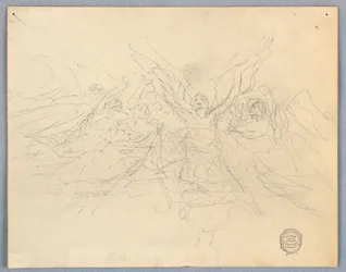 Sketch of Worshipping Angels