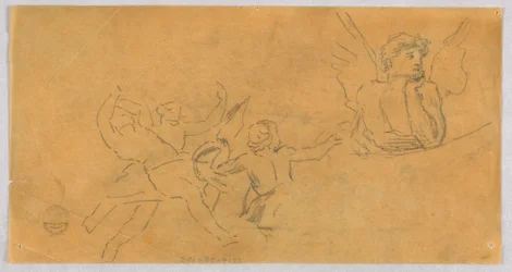 Sketch of an Angel and Putti