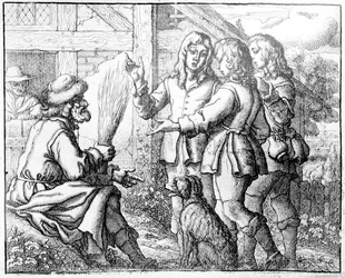 The Old Man and his Sons, illustration from 