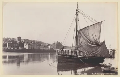Bideford Bridge from River Bank