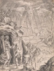 Dido and Aeneas Sheltering in a Cave