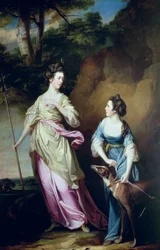 The Hon. Lady Stanhope and the Countess of Effingham as Diana and Her Companion
