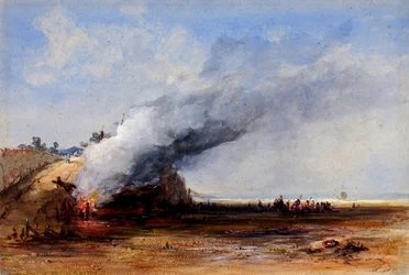 Burning of an Old Boat