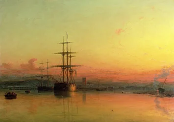 Dead Calm - Sunset at the Bight of Exmouth