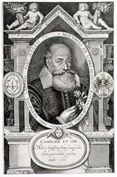 Portrait of Matthias de Lobel, Engraved by the Artist