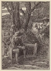 Illustration for The Cricket on the Hearth by Charles Dickens