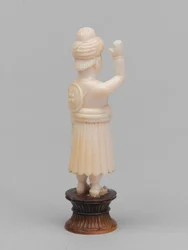 Black pawn, chess piece, India