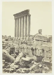 The Great Pillars at Baalbec, 1857