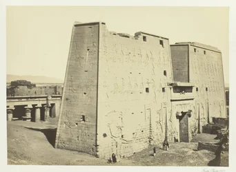 The Great Pylon at Edfou, Upper Egypt, 1857