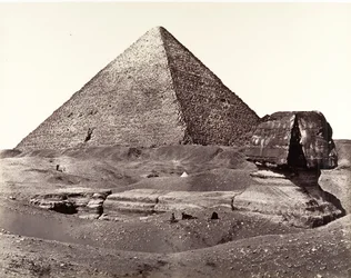 The Great Pyramid and The Great Sphinx, 1858