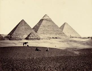 The Pyramids of El-Gizeh, from the South-West