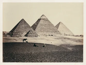 The Pyramids of El-Geezeh from the Southwest