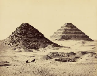 The Pyramids of Sakkarah. From the North East