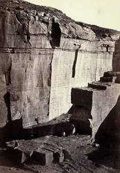 View of the silicon quarries in Egypt