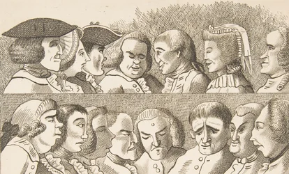 Plate IV, from Rules for Drawing Caricaturas