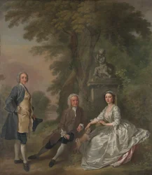 Jonathan Tyers, with His Daughter Elizabeth, and Her Husband John Wood