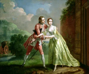 Robert Lovelace preparing to abduct Clarissa Harlowe, from 