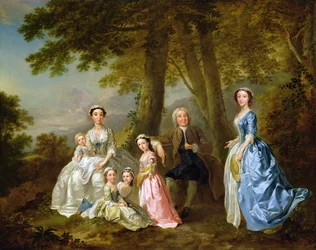 Samuel Richardson Seated with His Second Family