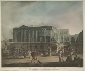 View of a House, Manufactory and Bazaar in Calcutta