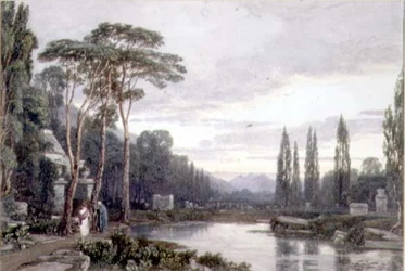 Evening: a Cemetery