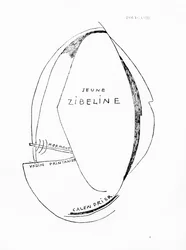 Poems and Drawings of the Girl Born Without a Mother, no.15, published by Imprimeries Reunies, Lausanne