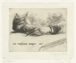 Two Hands Drawing with Chalk