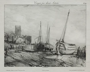 Fishing Boats along the Beach