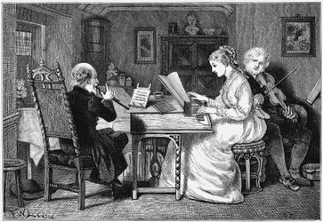 Making music, London