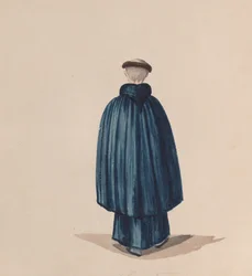 A Monk from the Order of St Francis Viewed from Behind