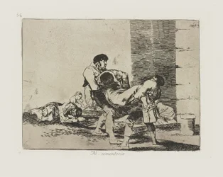 To the Cemetery, pl. 56 from the Series The Disasters of War