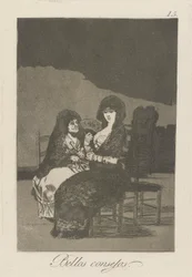 Pretty Teachings (Bellos consejos), Plate 15 from the Series Los Caprichos