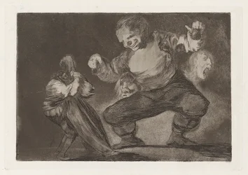 Simpleton, also known as After Vice Comes Fornication, from the Series Los Disparates (Los Proverbios)