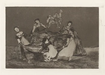Feminine Folly, also known as Heavier than a Dead Donkey, from the series Los disparates (Los proverbios)