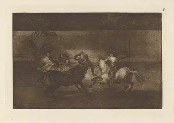 Death of Pepe Illo, 3rd Composition, Plate F from La tauromaquia (third edition)