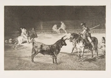 Plate 27 from the Tauromaquia: The Celebrated Picador, Fernando del Toro, Draws the Fier...