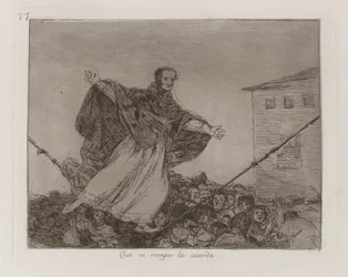 May the Cord Break, Plate 77 from The Disasters of War