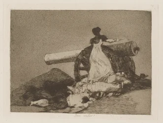 What Courage!, Plate 7 from the Series Los Desastres de la Guerra (The Disasters of War)