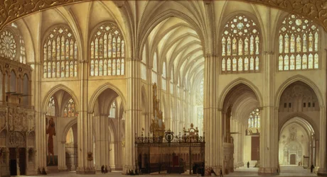 The Interior of Toledo Cathedral, 1856