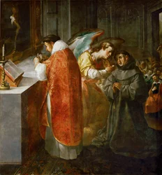 Saint Bonaventura Receives Communion from an Angel