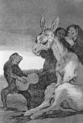 Bravo!, a caricature of musical evenings organized by the Spanish Prime Minister, Manuel de Godoy for King Charles IV of Spain, plate 38 of 