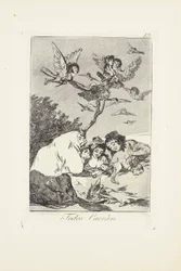 All Will Fall (Todos Caeràn) Plate 19 from: Los Caprichos