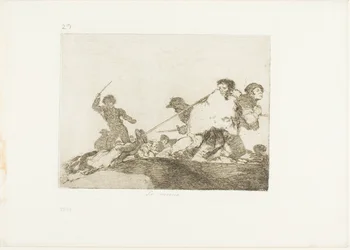 He deserved it, plate 29 from The Disasters of War