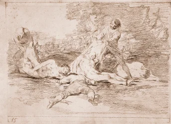 The Disasters of War: They Take Advantage of It (preparatory drawing)