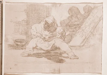 The Disasters of War: What Madness! (preparatory drawing)