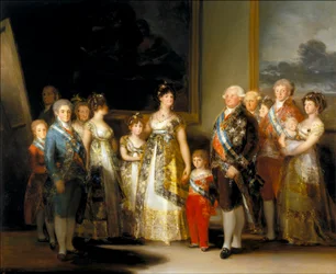 The King and Queen of Spain, Charles IV and Maria Luisa, with their family