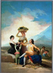 The Wine Harvest, Cartoon for a Tapestry