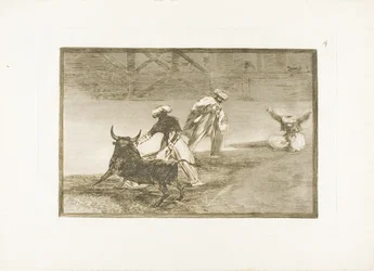 They Play Another with the Cape in an Enclosure, plate four from The Art of Bullfighting