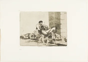 To the Cemetery, plate 56 from The Disasters of War
